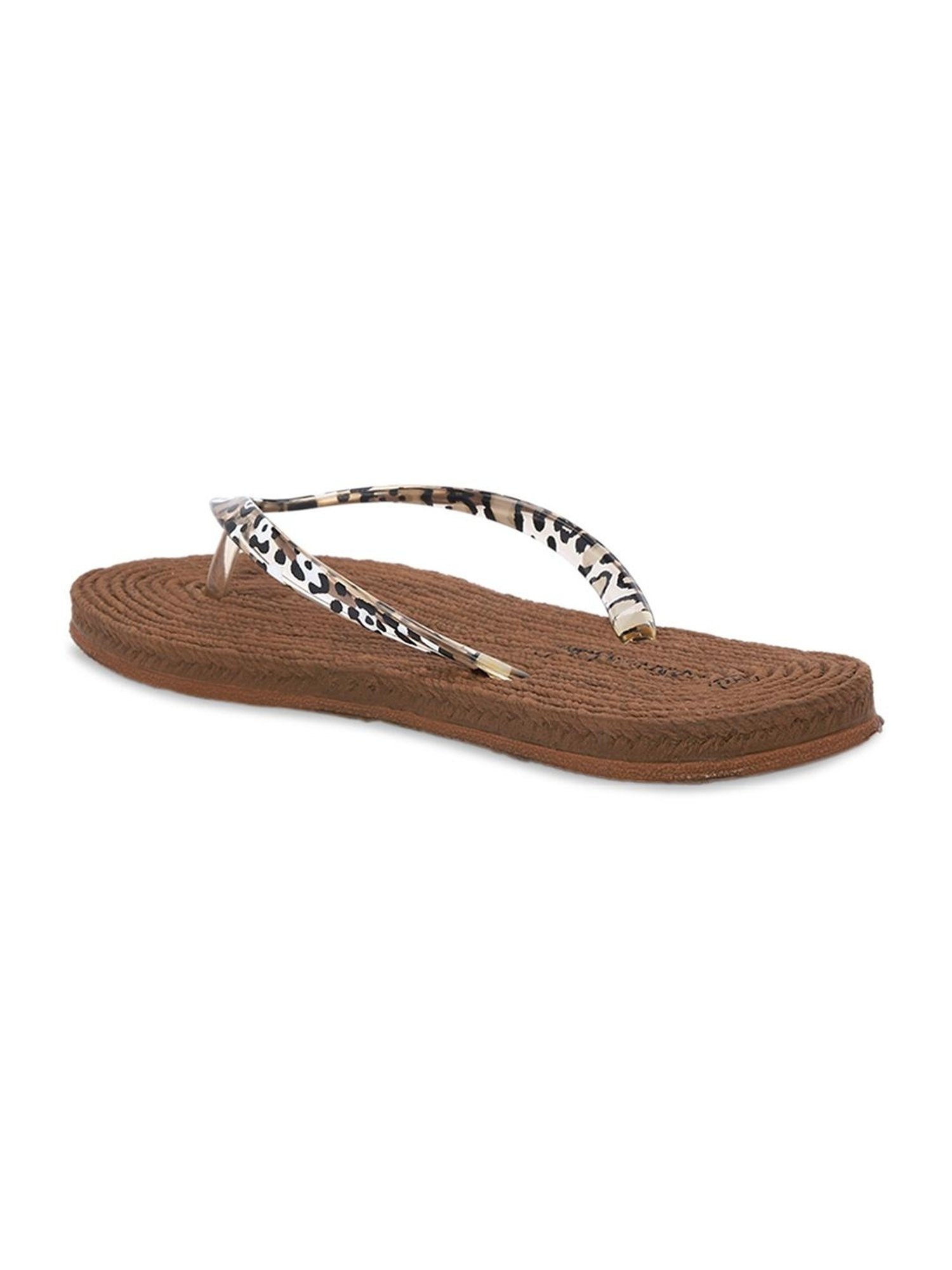 Forever Glam by Pantaloons Women's Brown Flip Flops