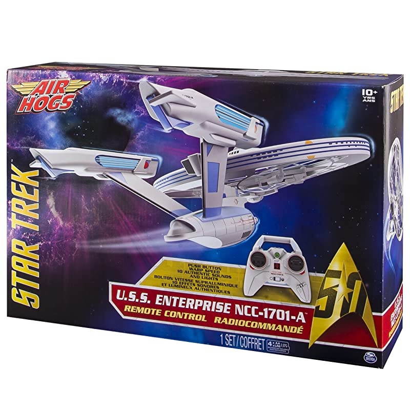 Star Trek USS Enterprise NCC1701A Remote Control Drone with Lights and Sounds 24 GHZ 4 Channel