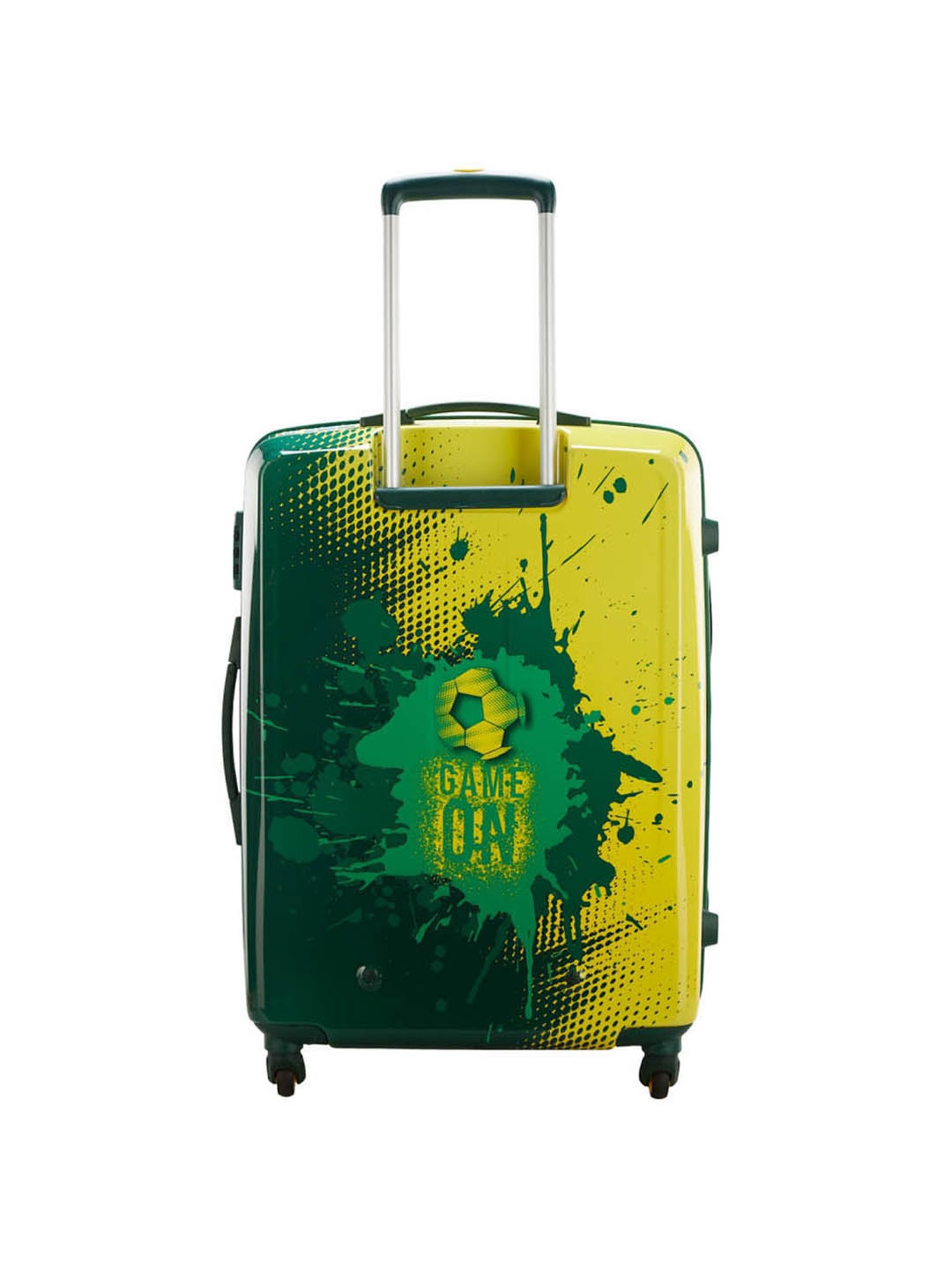 Skybags Green & Yellow Medium Hard Cabin Trolley - 48 cm