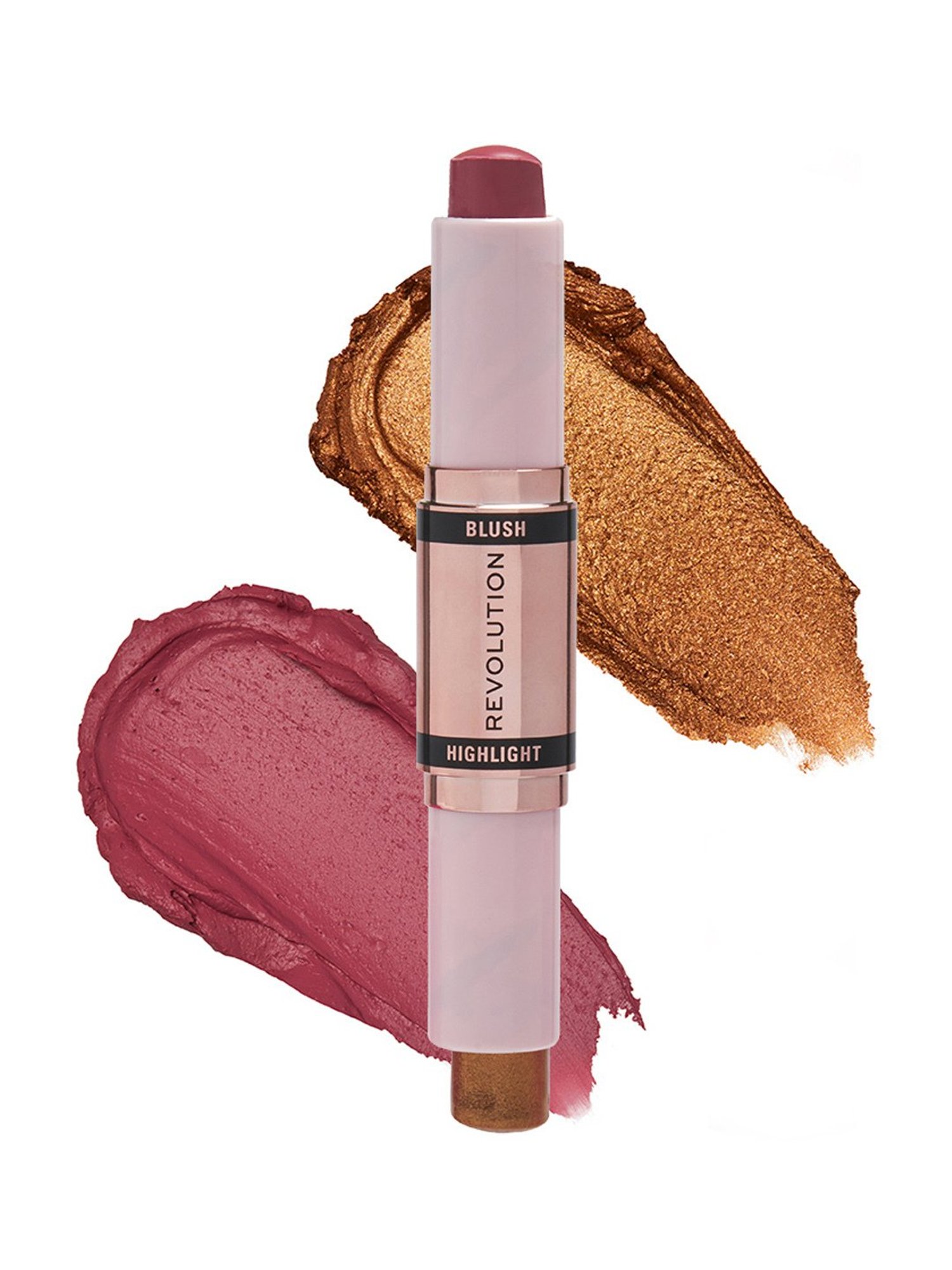 Makeup Revolution Blush & Highlight Stick Flushing Pink - 8.6 gm