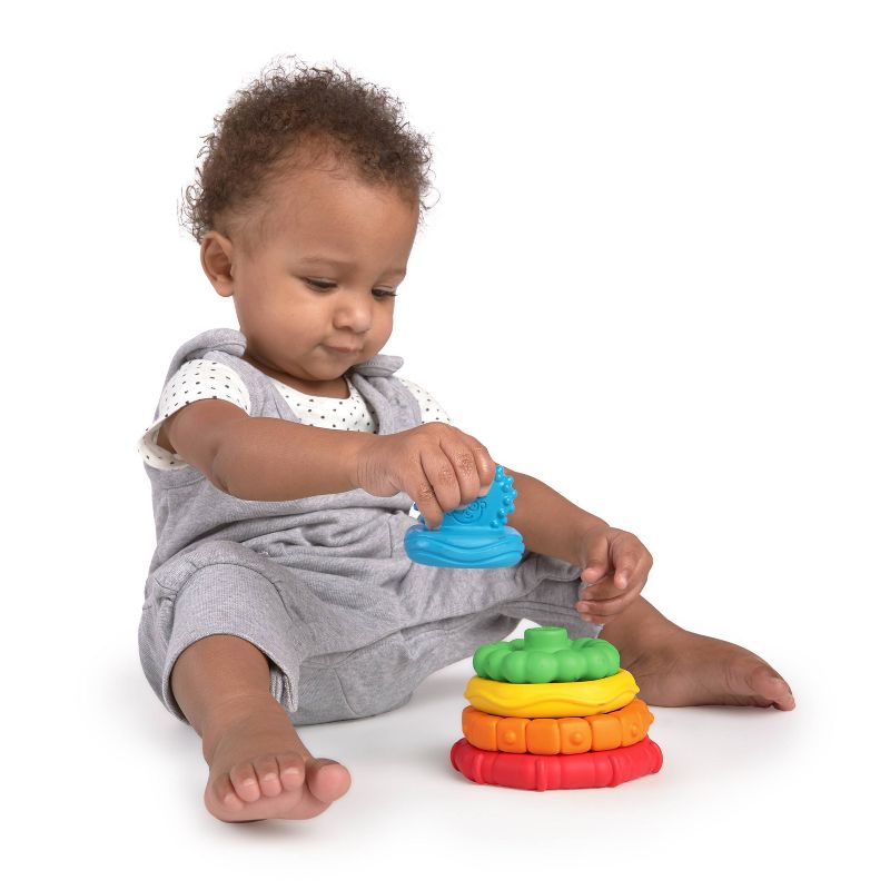 Baby Einstein Stack & Teethe Multi-Textured Teether Toy