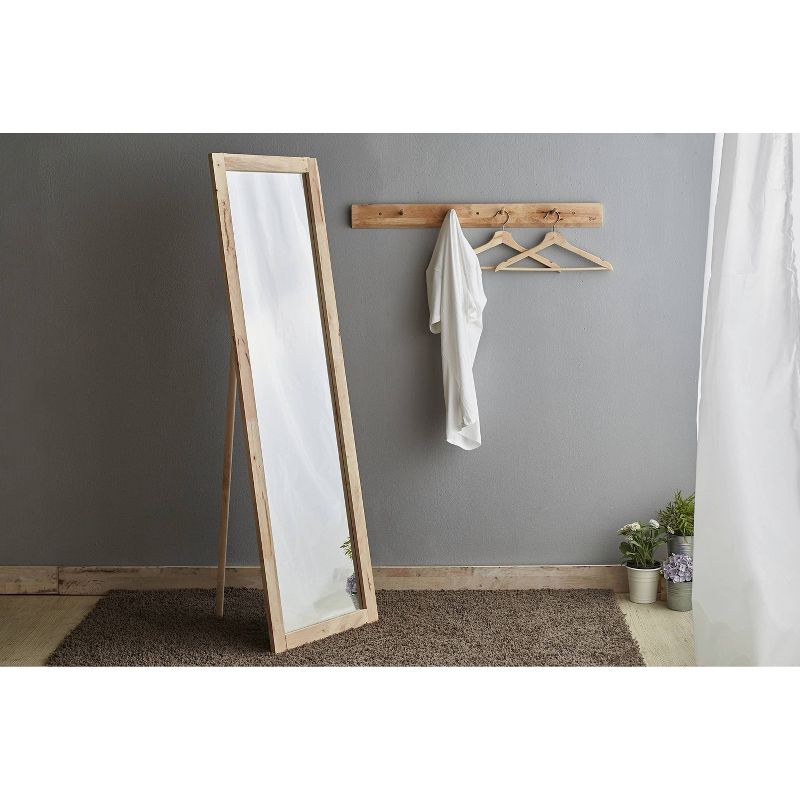 15"x51" White Full Length Over The Door Mirror White - Patton Wall Decor
