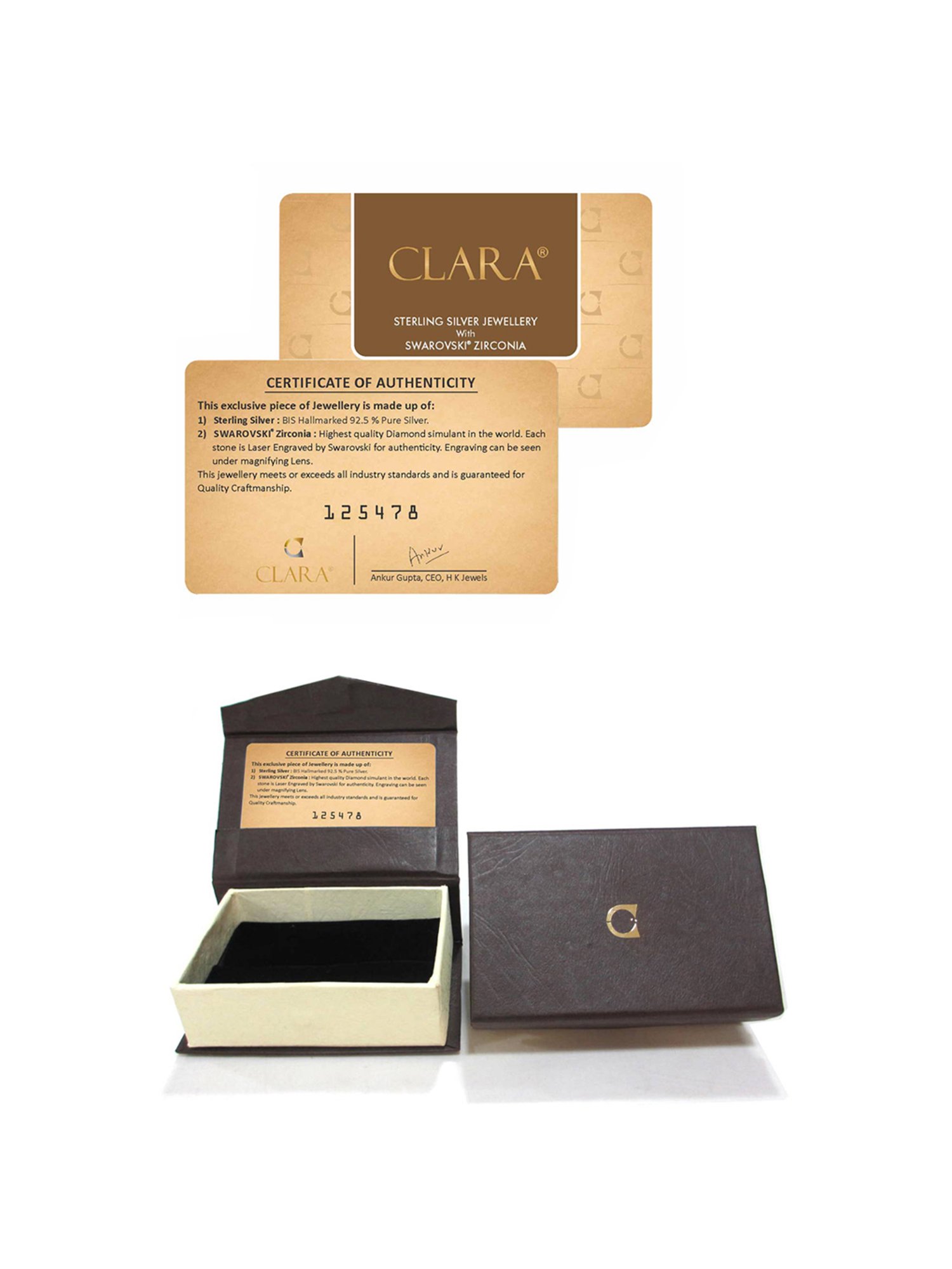 Clara Pear 92.5 Sterling Silver Swarovski Zirconia Bracelet