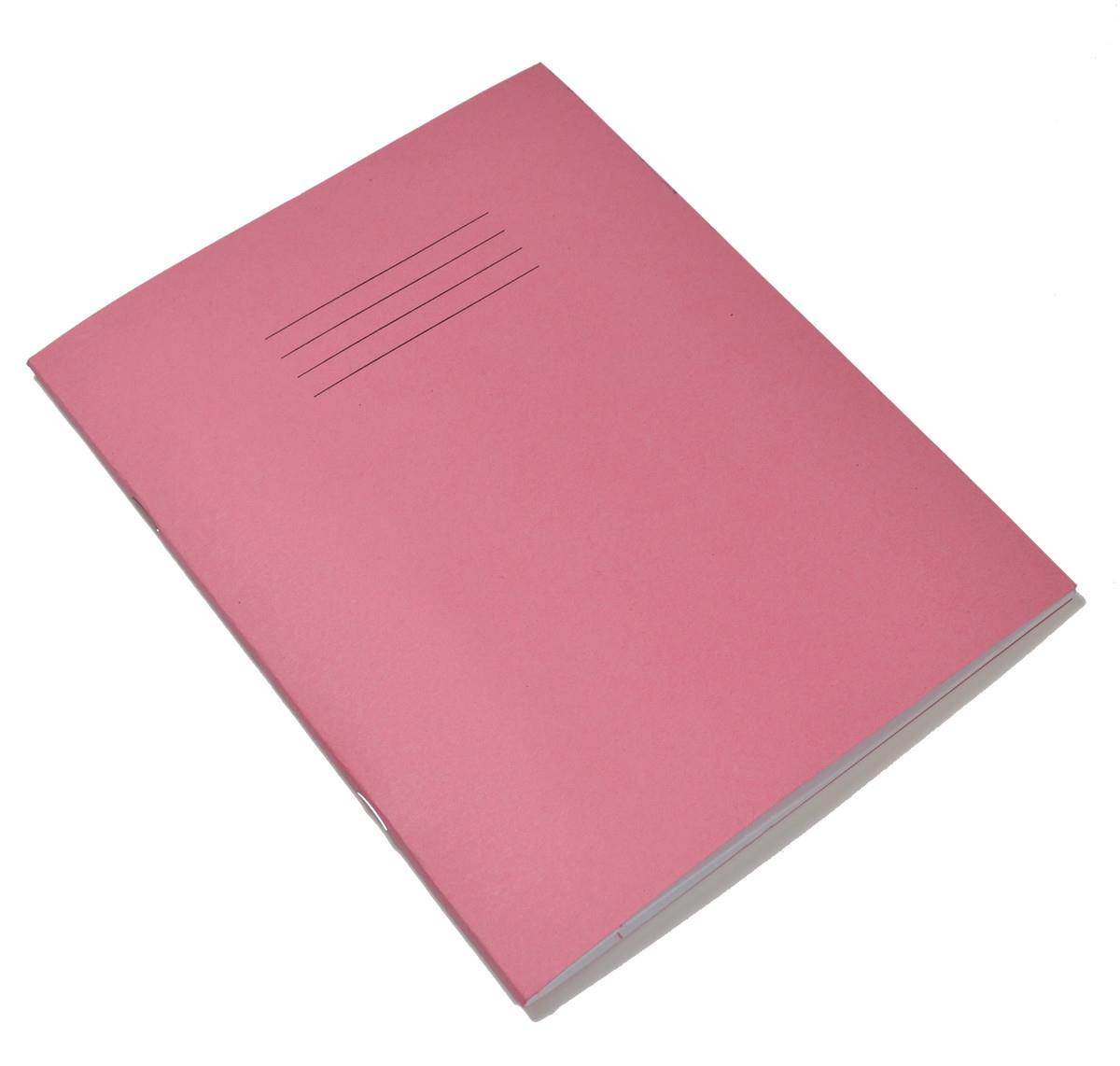 Rhino Exercise Book, 9 x 7 Inches, 48 page, Blank pages, Pink Cover (Pack of 10)