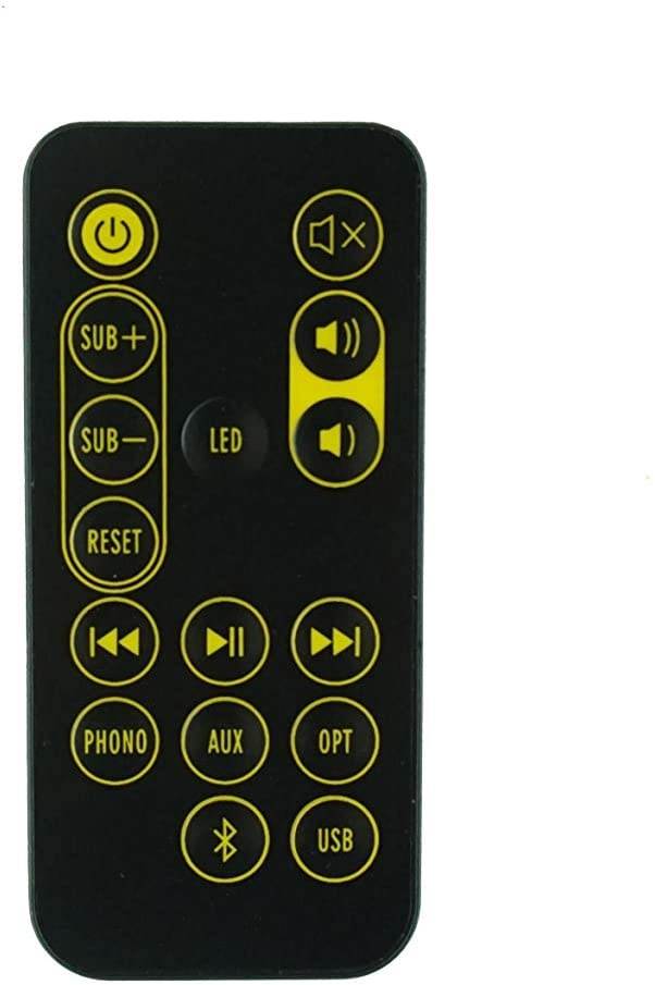 HCDZ Replacement Remote Control for Klipsch 1064957 R14PM R-14PM R51PM R-51PM R26PF R-26PF R28PF R-28PF Powered Bluetooth Bookshelf Speaker System