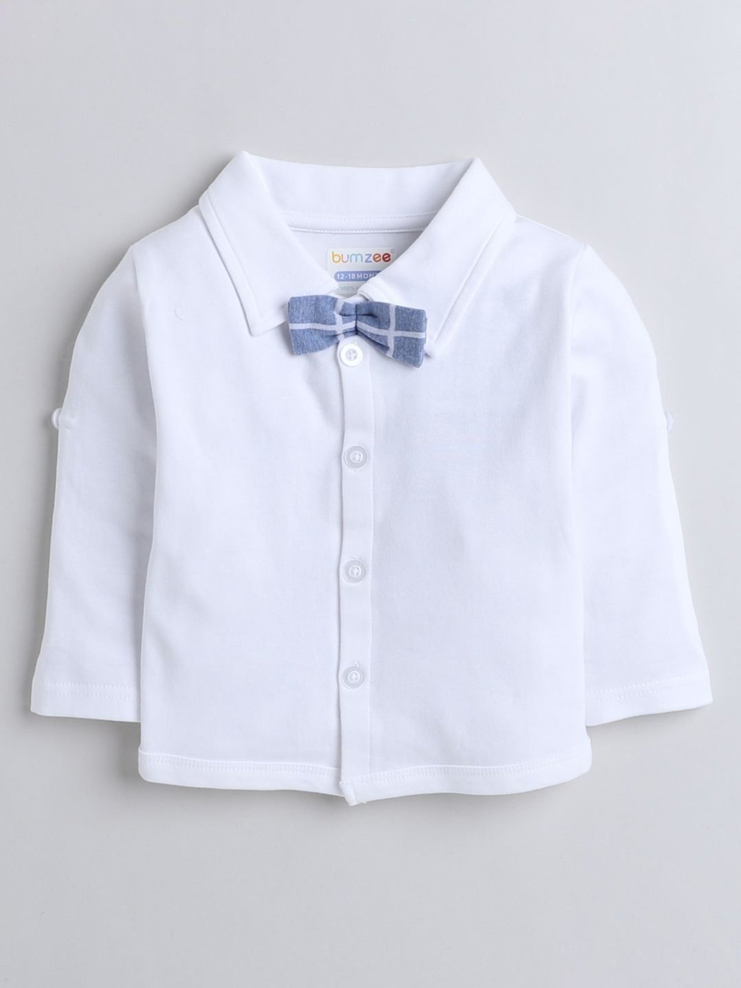 Bumzee Kids Grey & White Checks Full Sleeves Shirt, Waistcoat with Pants