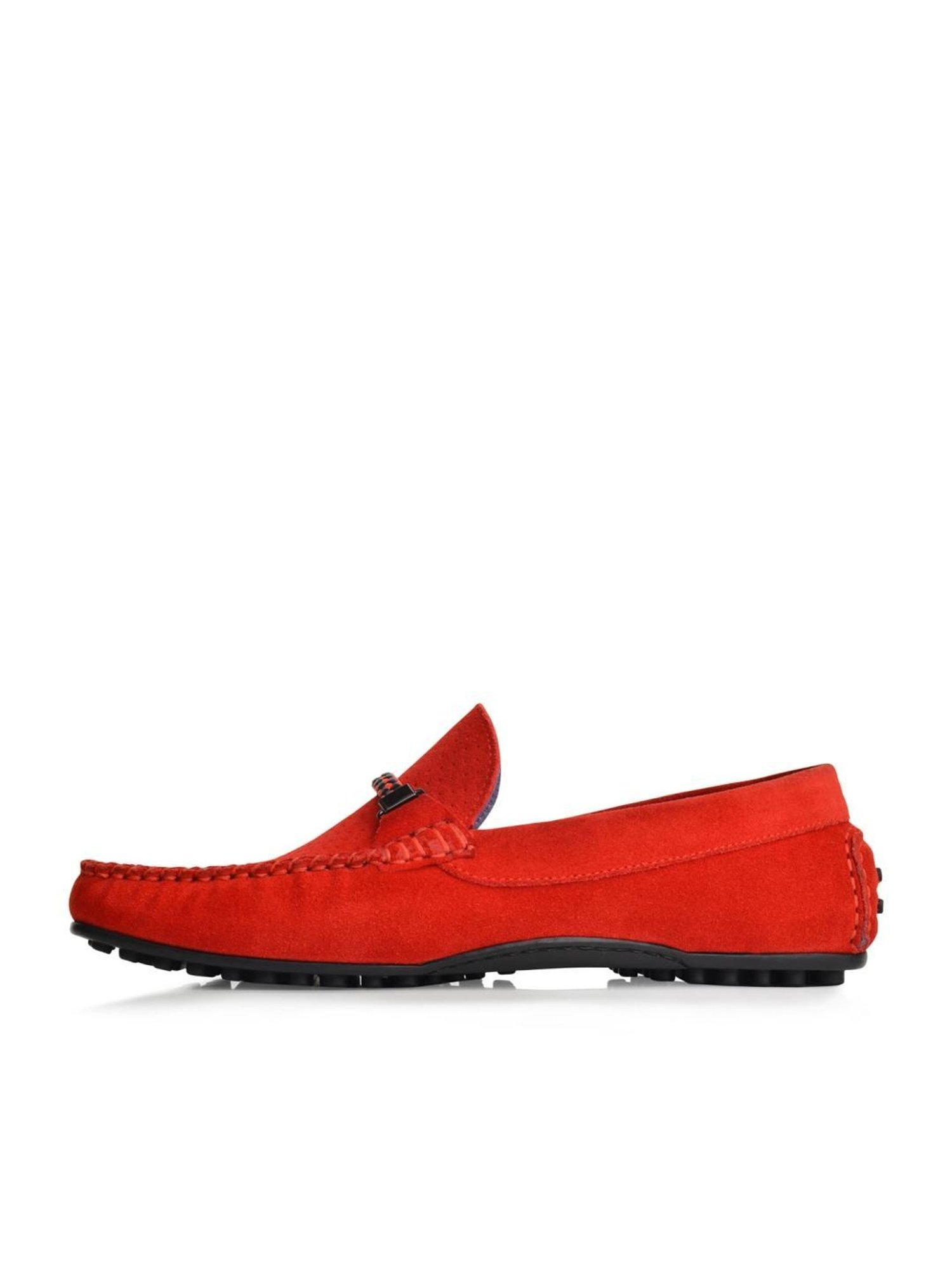 Language Shoes Men's Alfred Driver Red Loafers