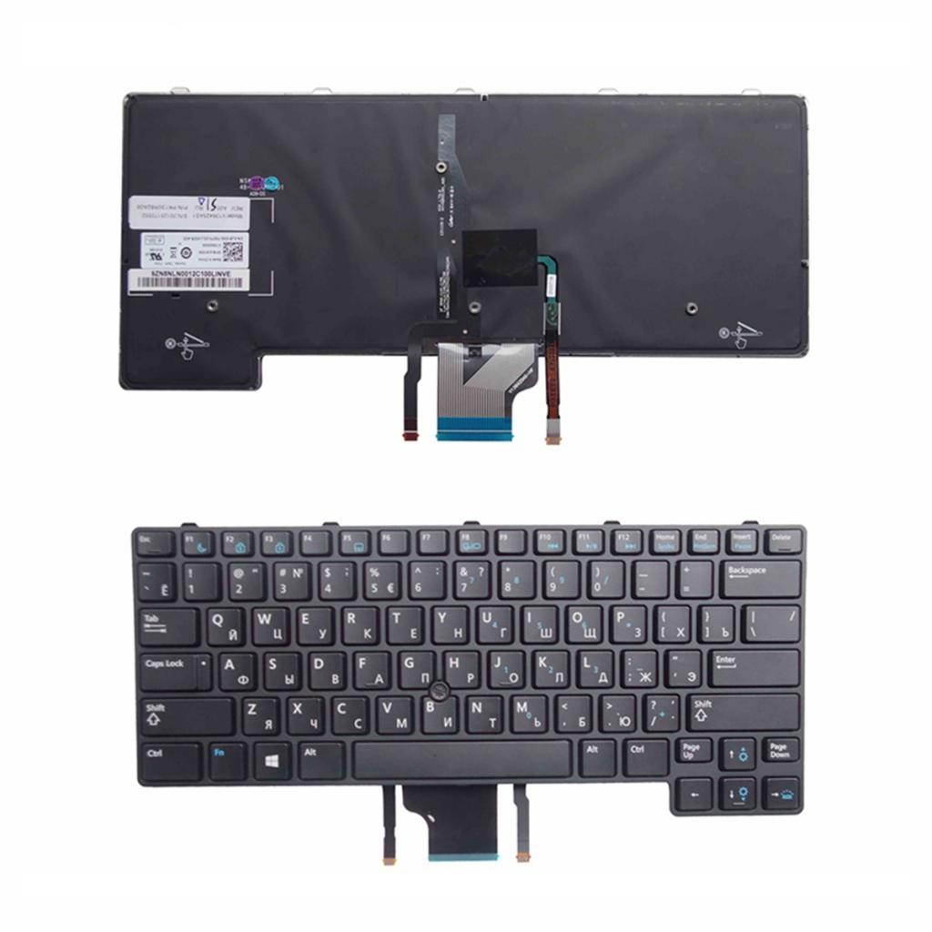 For Dell E6430U E6430S 6530U 6430u-100TB Russian Full Keyboard + Backlit
