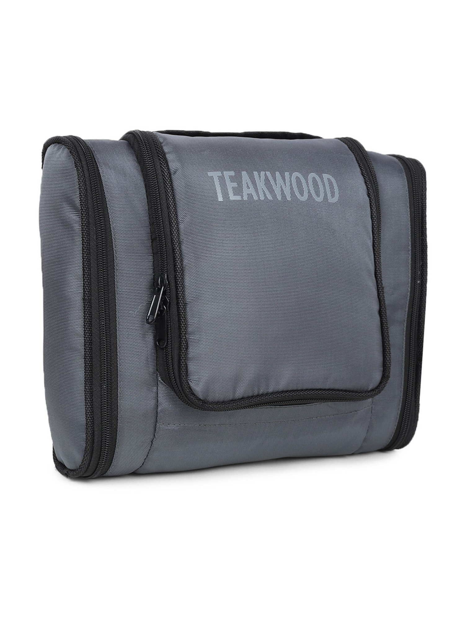 Teakwood Leathers Grey Small Toiletry Kit