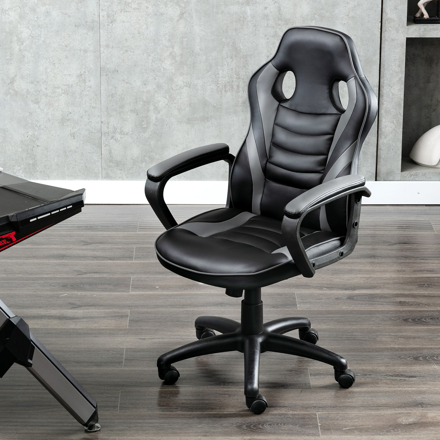 Gaming Chair Ergonomic Leather Recliner Racing Computer Chair High Back Adjustable Swivel Executive office Desk Chair E-Sport Video Game Chair with Lumbar Support