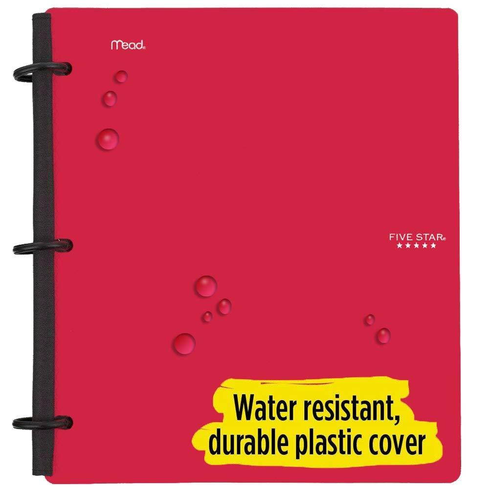 Five Star Flex Hybrid Notebinder, 1-1/2 Inch Binder, Notebook and Binder All-in-One, Red (72399)