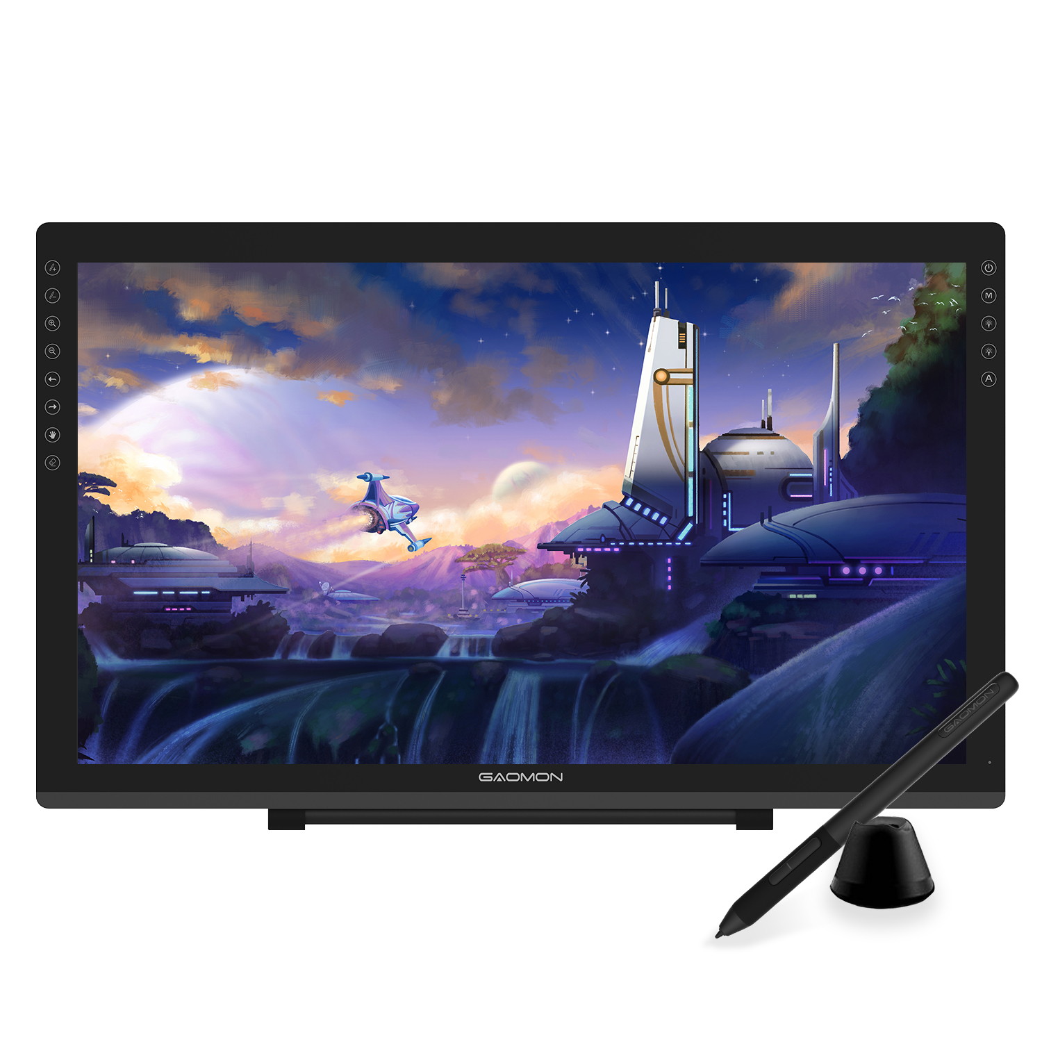 GAOMON PD2200 Full-Laminated Tilt-Support 92% NTSC Pen Display with 8 Touch Buttons -21.5 Inch HD Drawing Monitor with 8192 Passive Pen and Adjustable Stand