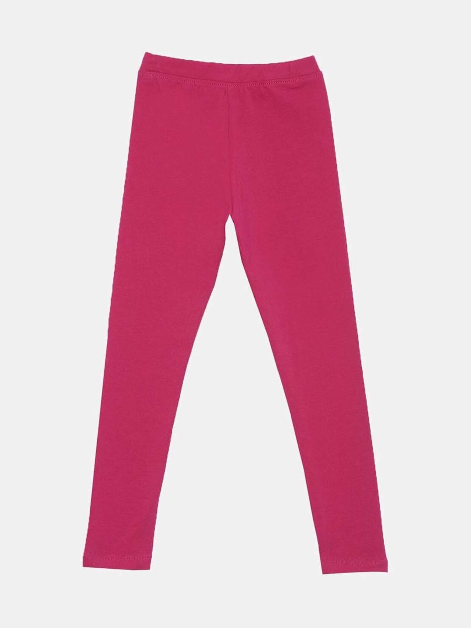 Pantaloons Junior Pink Cotton Embellished Leggings