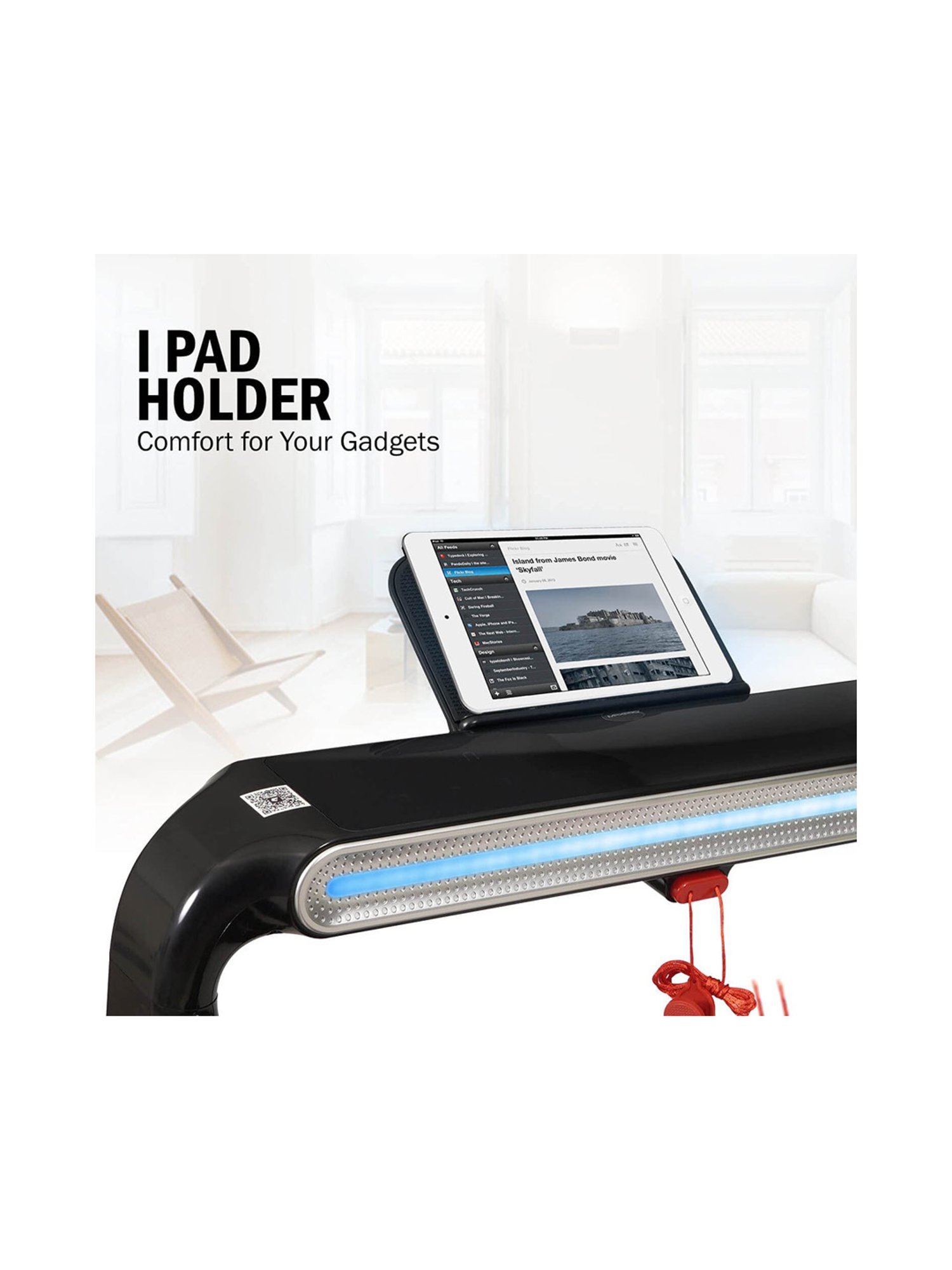 MAXPRO 2HP Foldable Treadmill (Black)