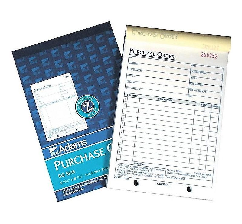 Adams 2-Part Carbonless Purchase Requisitions DC5831-10