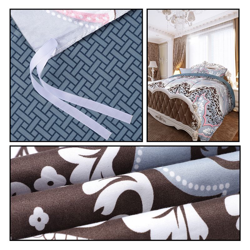 2 Pcs Twin Double Brushed Microfiber Royal Palace Duvet Cover Bedding Sets Multicolor  - PiccoCasa