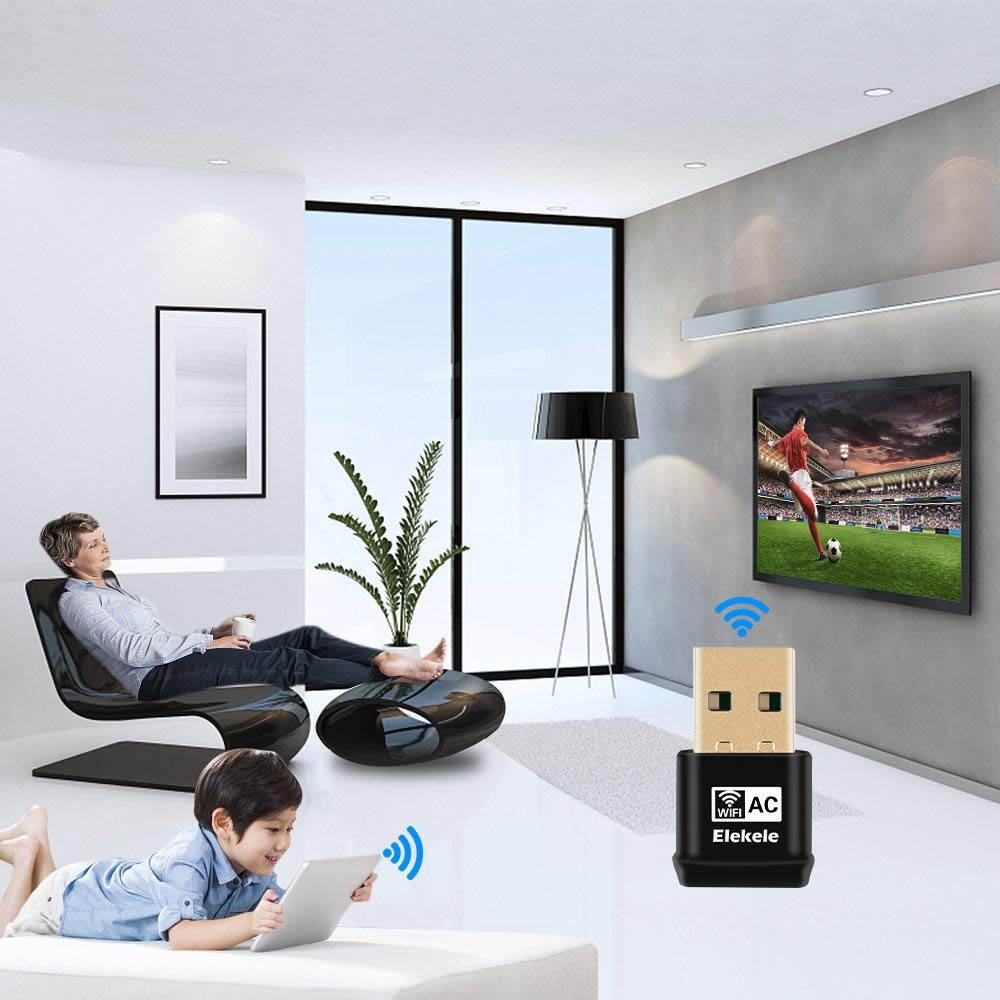 AC600 WiFi Dongle WiFi adapter , 802.11AC 600Mbps Dual Band(2.4G & 5G) Wi-Fi Adapter Supports Windows XP/Vista/7/8/8.1/10/10.1 and Mac OS 10.6~10.11.1/10.11.2(Nano Version)