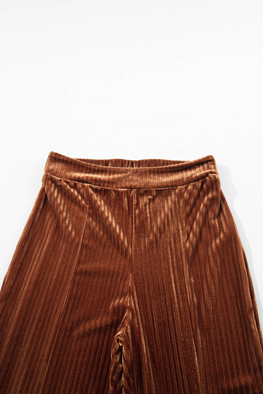 Karen Kane Cropped Wide Leg Linen Blend Striped Pants
