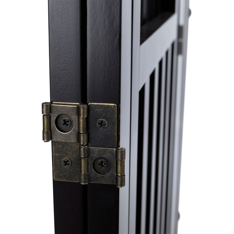 dbest products Pet Smart Cart Carrier Crate Kennel Cage Bag with Wheels and Padded Bed for Airline Airplane Travel with Cats and Dogs, Medium (Black)