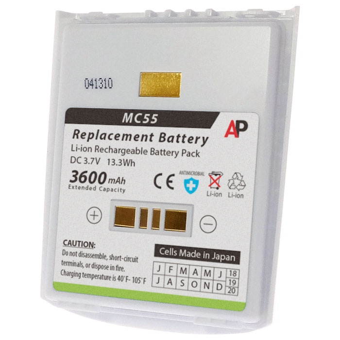 Replacement Battery for Motorola / Symbol MC55, MC55A0-HC. 3600 mAh Extended Capacity (White)