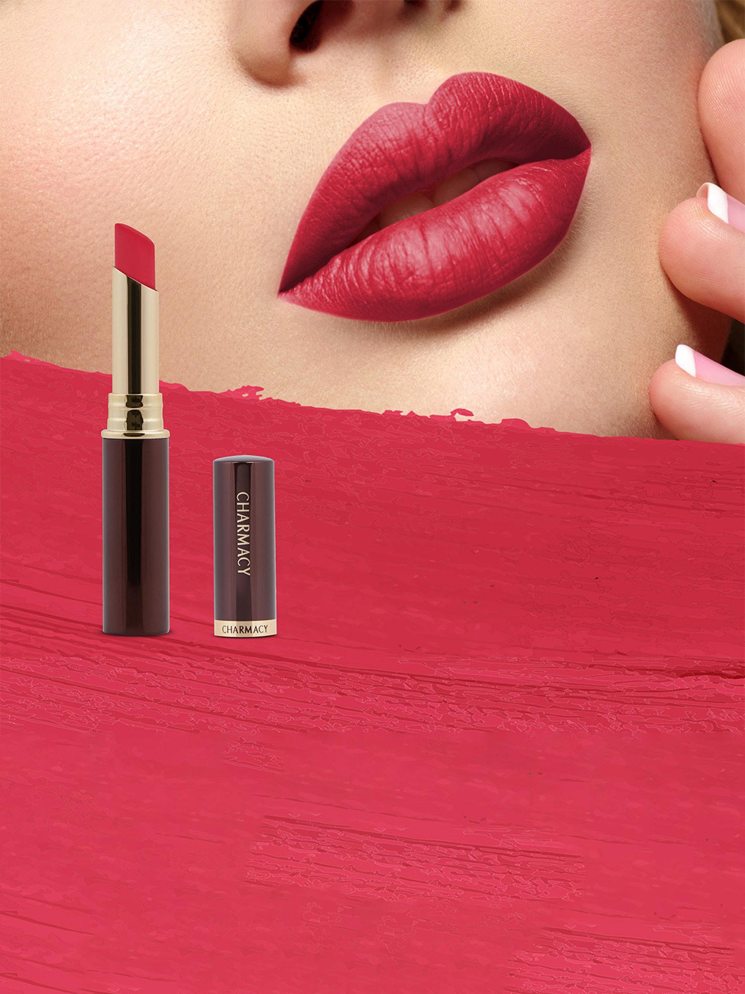 CHARMACY Milano Longstay Matte Lipstick 67 Orange County - 2.8 gm