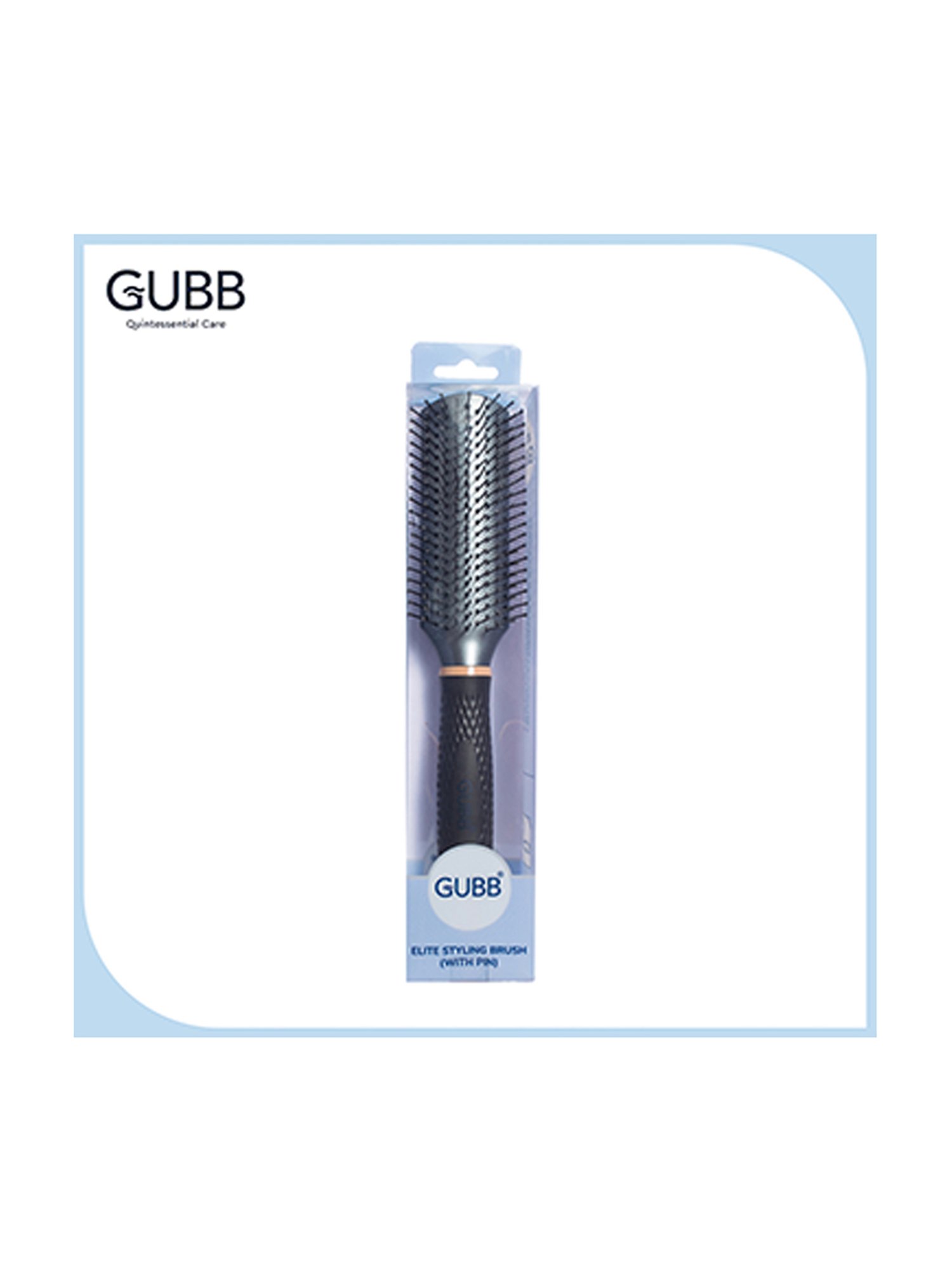 GUBB Styling Brush for Hair Styling, Flat Hair Brush with Pin - Elite Range