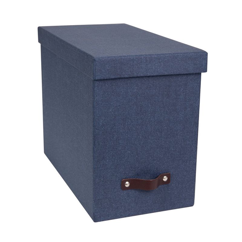 John Canvas File Box Blue - Bigso Box of Sweden