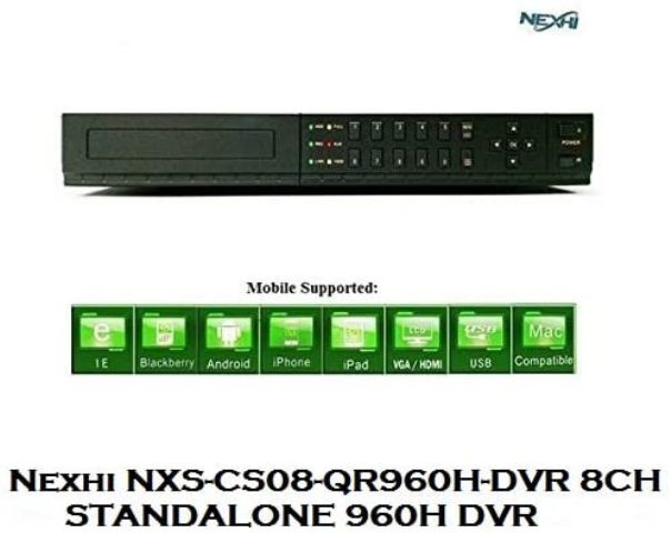 Nexhi NXS-CS08-QR960H-DVR 8CH STANDALONE 960H DVR with HDMI & QR Reader for Smart Phone Easy Access