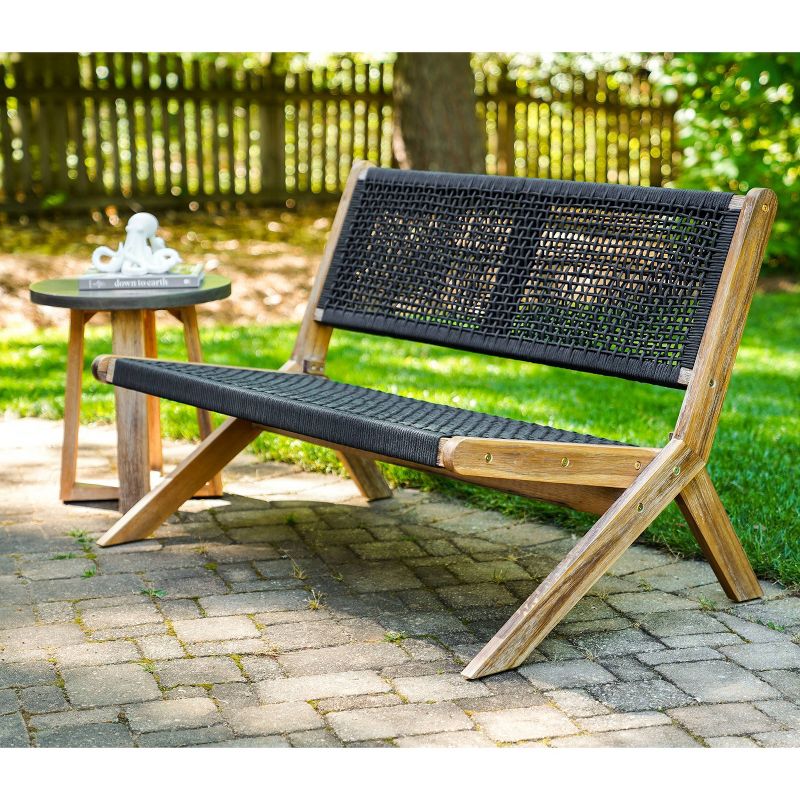 Athens Patio Loveseat Gray - Leisure Made