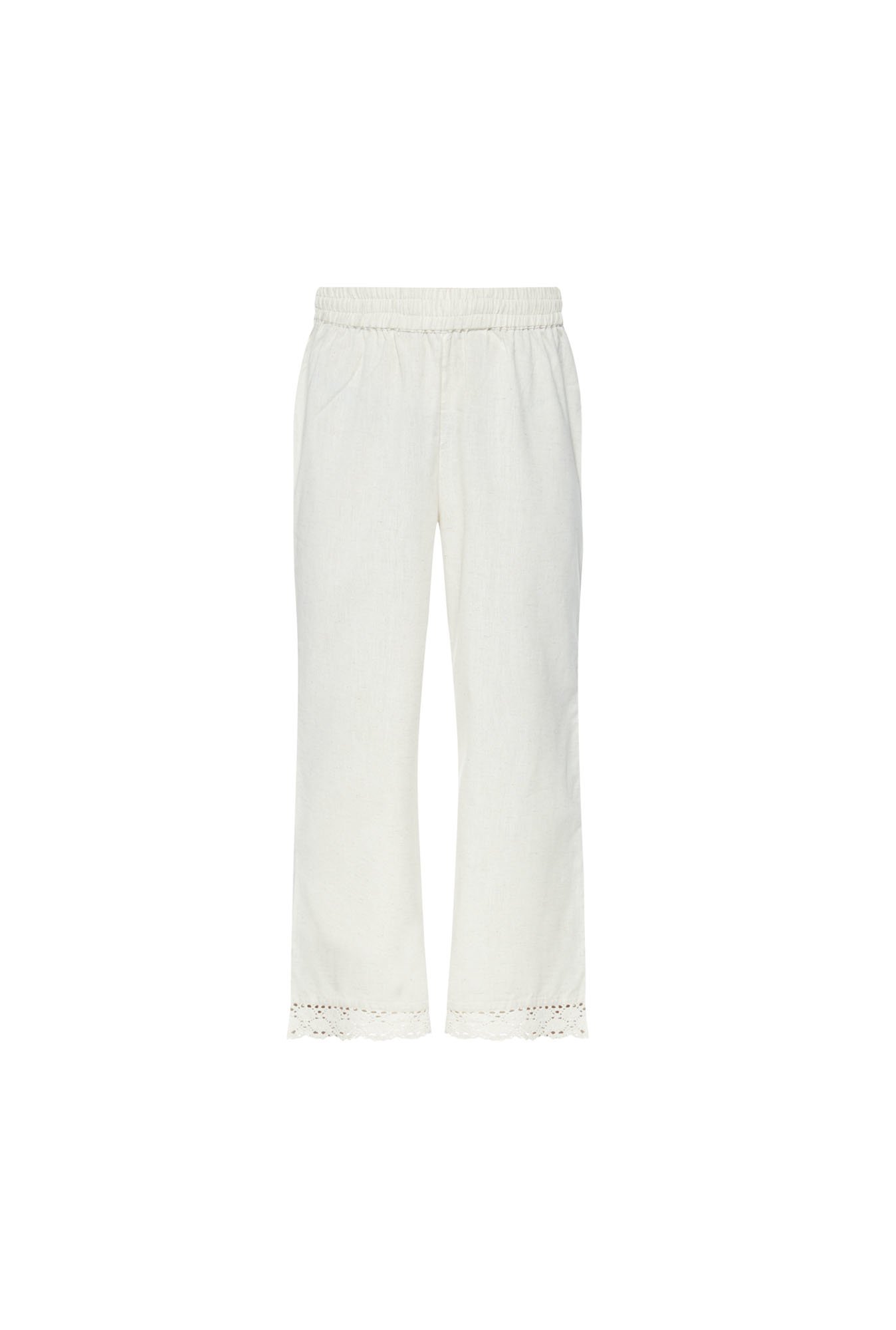 Utsa by Westside Off White Crochet Palazzos