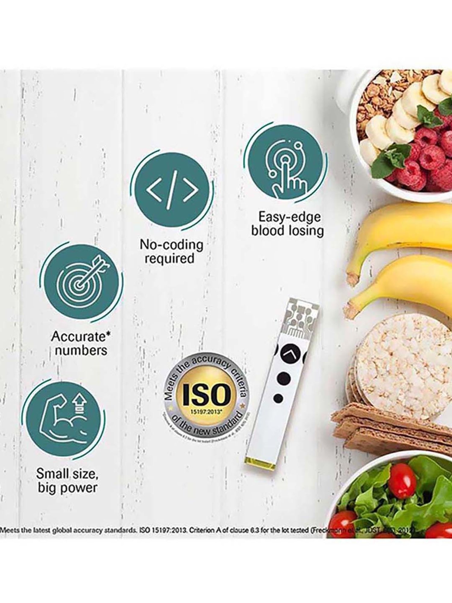 Accu Chek Instant Blood Glucose Test Strip - 25 Piece (White)