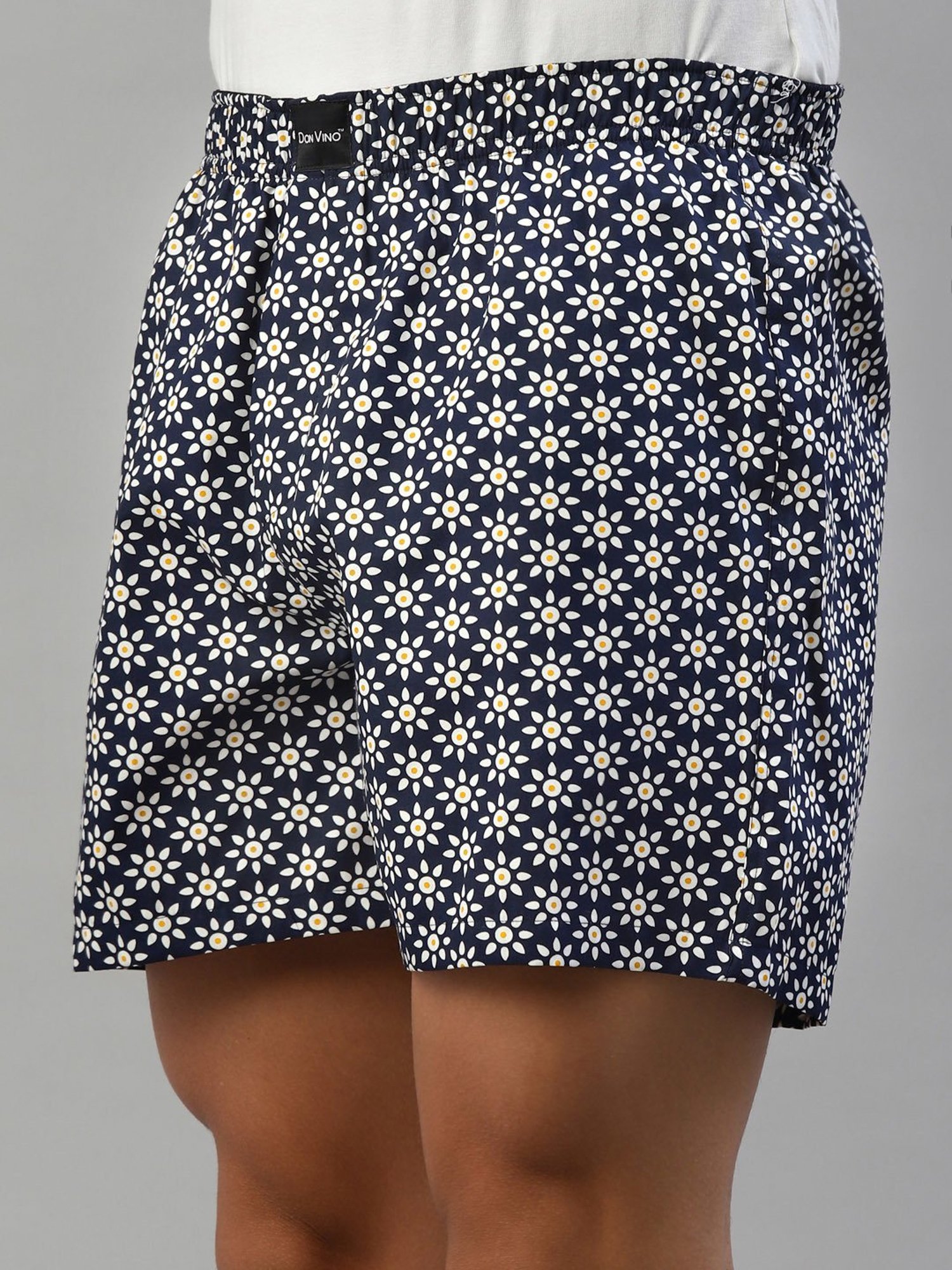Don Vino Navy Printed Boxer Shorts