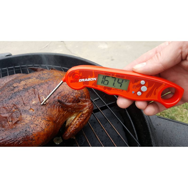Instant Read H2O Proof Grill Thermometer Red - BBQ Dragon