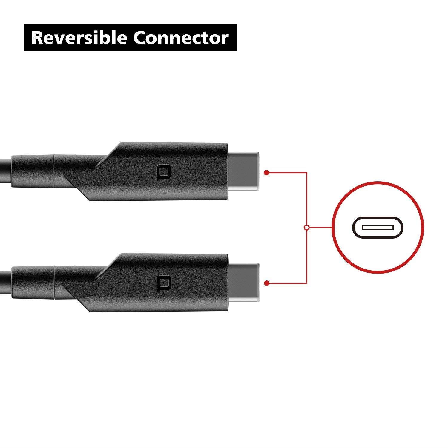 Nonda USB-C to USB-C Data Transfer & Charging Cable (USB 3.1), 10.0GBPS Data Transfer, 100W/5A, 3.4ft/1m, Quick Charge and Data Sync for New MacBook and Other Devices with USB Type C (Thunderbolt 3)