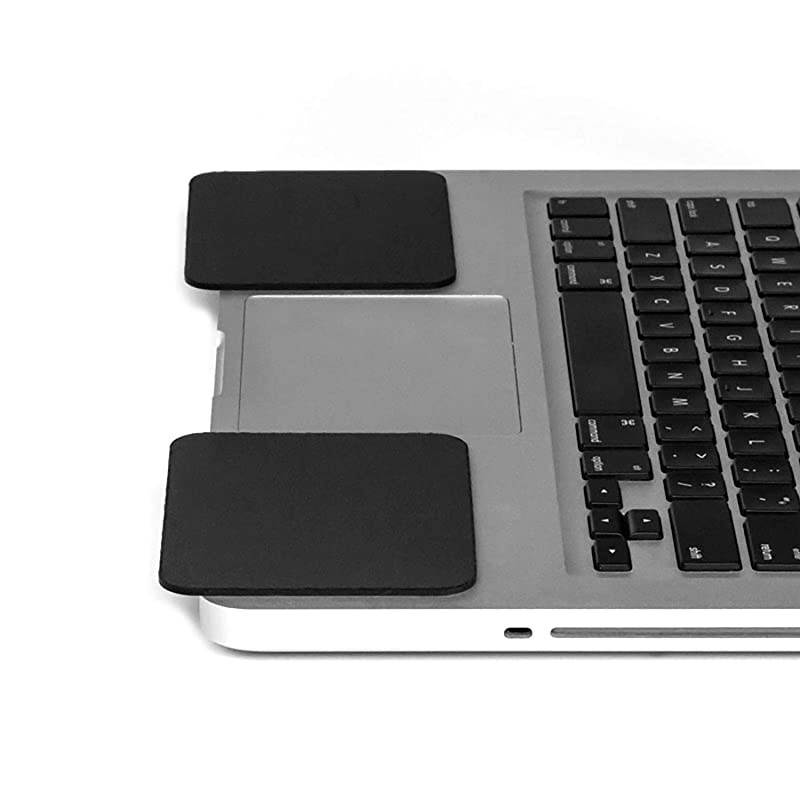 Large Slim Palm Pads Notebook Wrist Rests with Tacky Silicone Reposition for Hard and Sharp MacBooks and Laptops 2 Large 4 x 312 inches