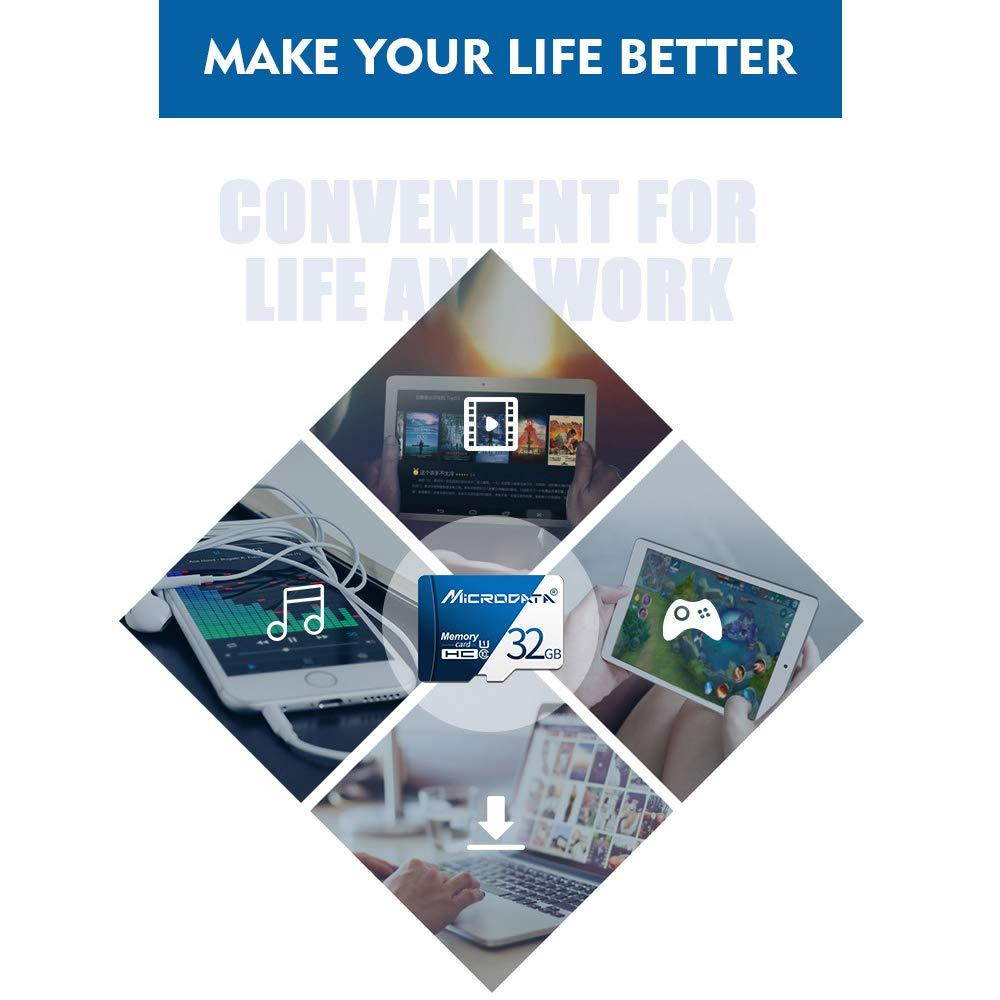 Microsd High Speed Memory Cards 4GB 8GB 16GB 32GB 64GB 128GB SD Adapter Memory Flash Card for Drone Camera Memory Card - Blue