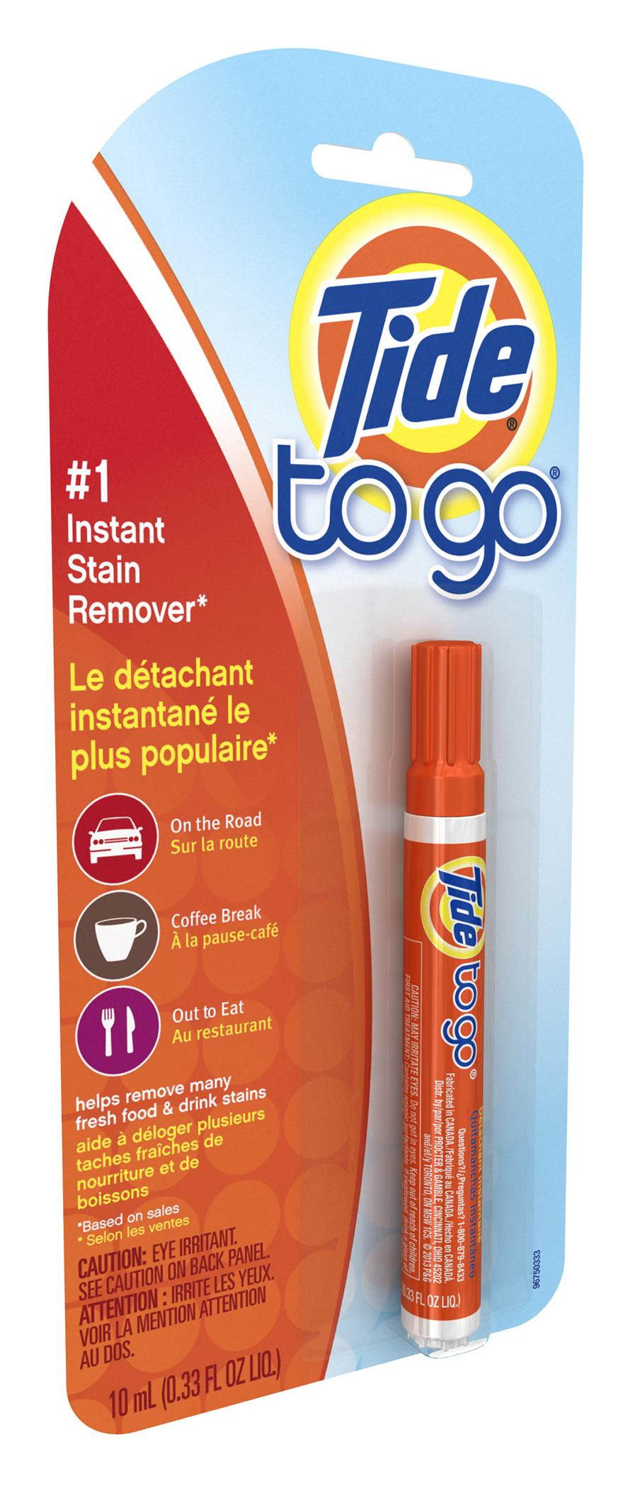 Tide 01870 To Go Stain Remover Pen, .338 oz. Pen