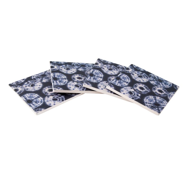 4pk Cork Tie Dye Circles Coaster Set - Thirstystone