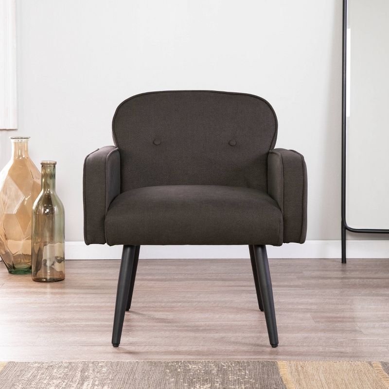 Purmly Upholstered Accent Chair Charcoal/Black - Holly & Martin