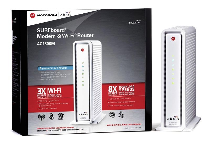 Arris Motorola Surfboard SBG6782-AC Docsis 3.0 Wireless Cable Modem Router Gateway Comcast Xfinity