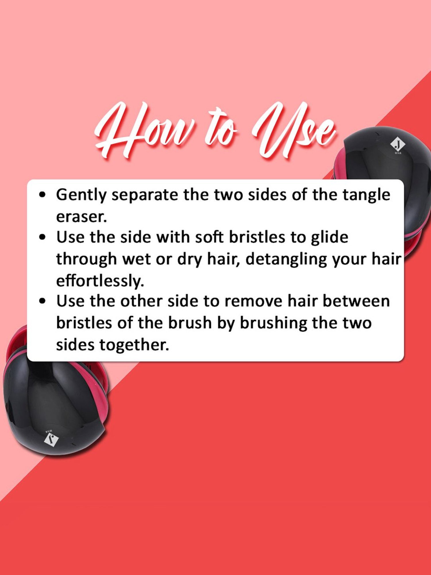 Jaquline USA Swish Tangle Eraser Brush