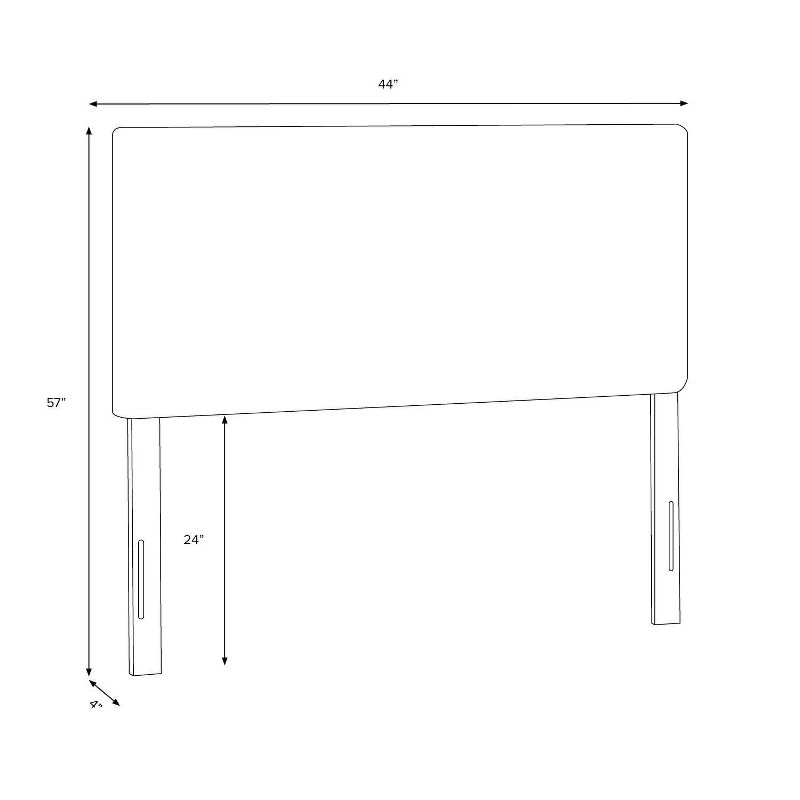 Twin Tufted Headboard - Linen Slate - Nate Berkus™