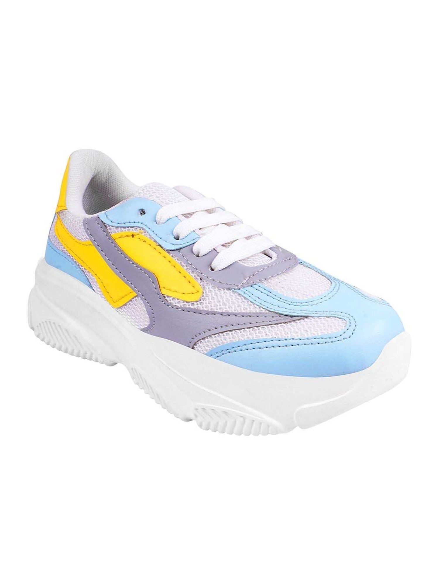 Shoetopia Kids Blue & White Walking Shoes