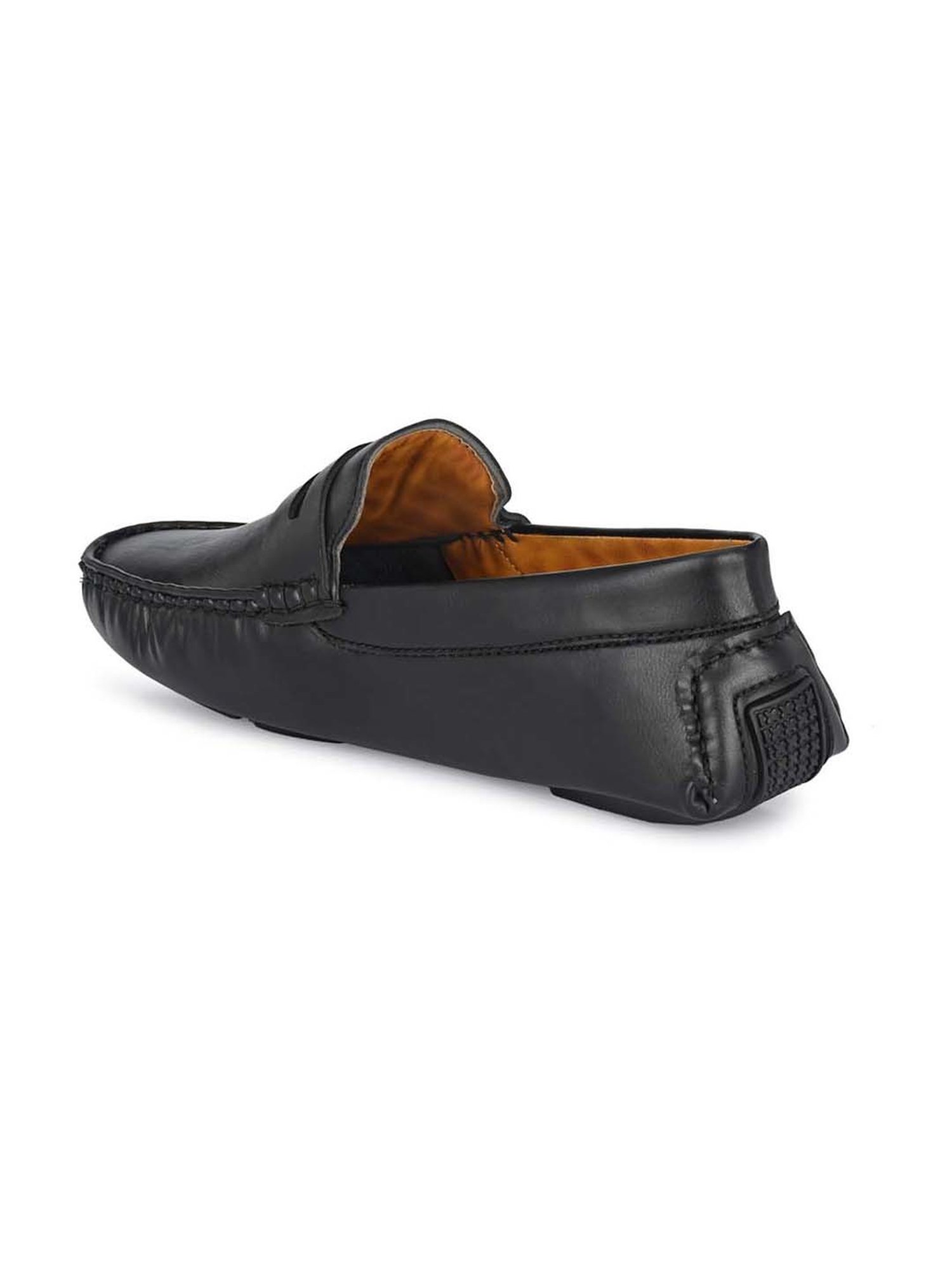 Eego Italy Men's Black Casual Loafers