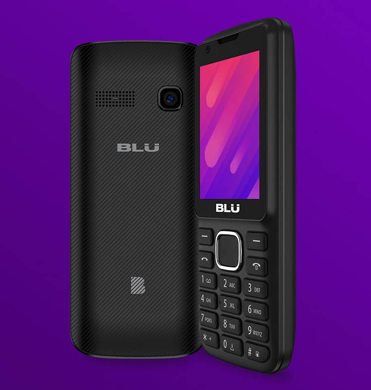 Blu Zoey Smart Z230 GSM Unlocked T9 Keyboard 3G Dual SIM KAIOS Cellphone Phone 2.4" - Black