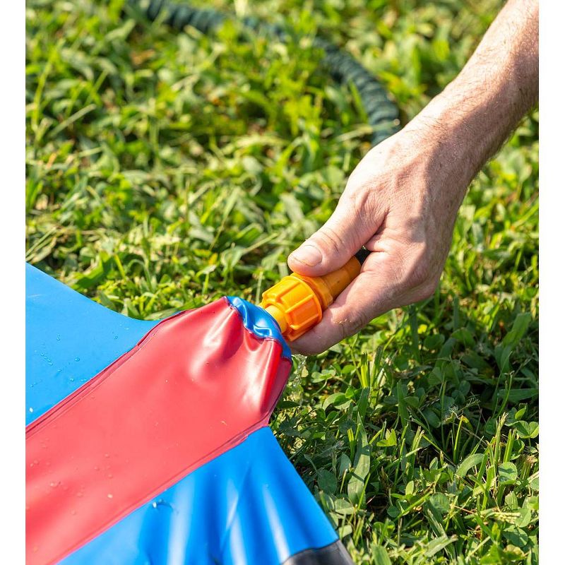 HearthSong Strike Zone 18'L Bowling Water Slide with Two Speed Boards for Outdoor Active Play