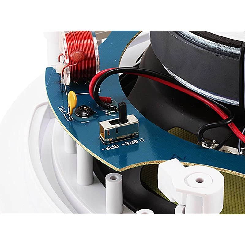 2 Way inCeiling Speakers 8 Inches Pair with Concentric MidHighs Aramid Fiber Cone Driver Titanium Silk Dome Tweeters Caliber Series Model 104104