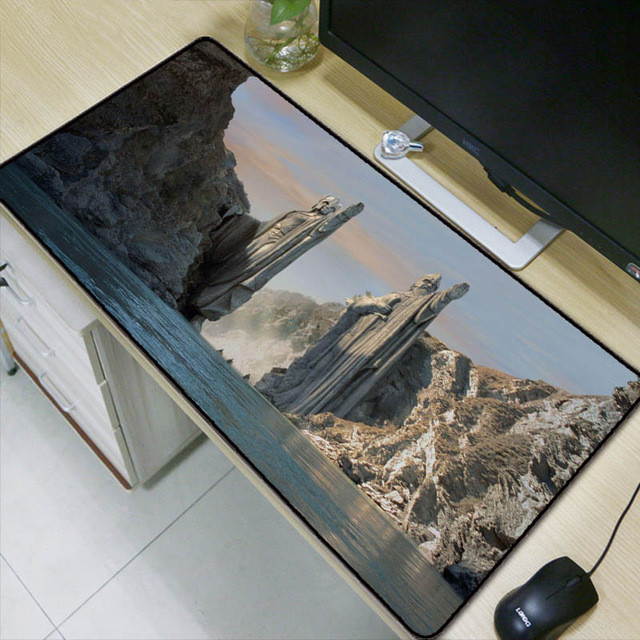 Lord of The Rings Scenery 600x300 900x400 Large gaming Mousepad black mouse pad Lock edge laptop pc game For CSGO LOL