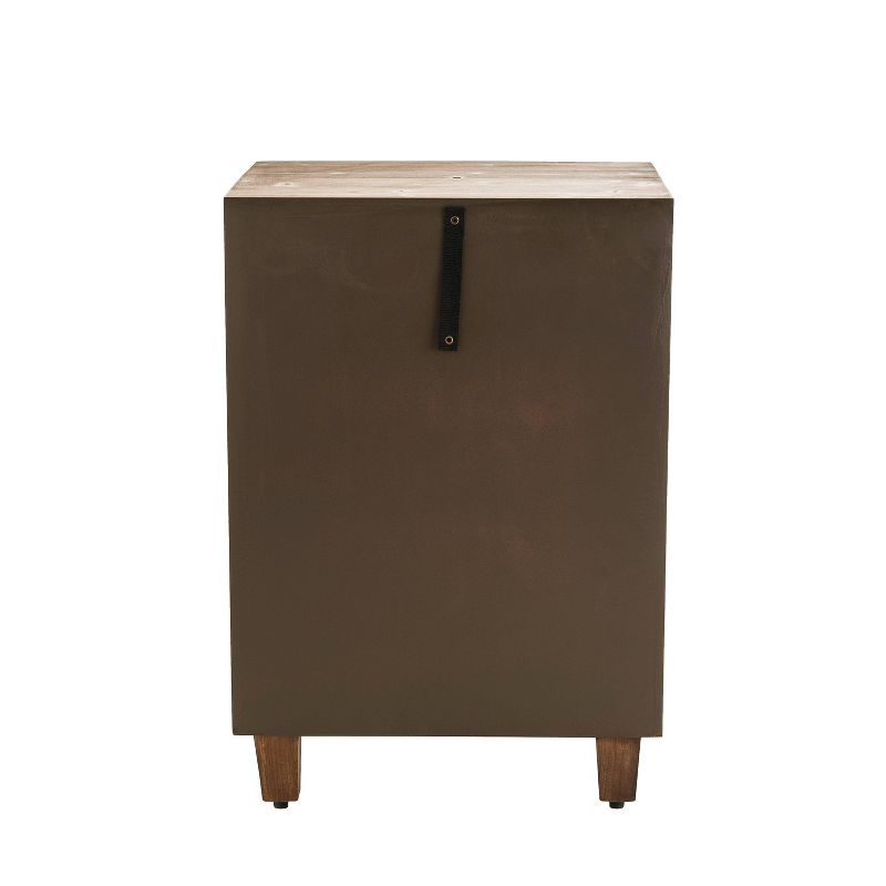 Sawyer 3 Drawer Cabinet Brown - Adore Decor