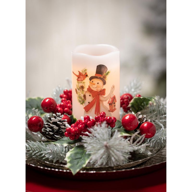 Sullivans Berry & Pine Artificial Mini Wreath 10"H Green